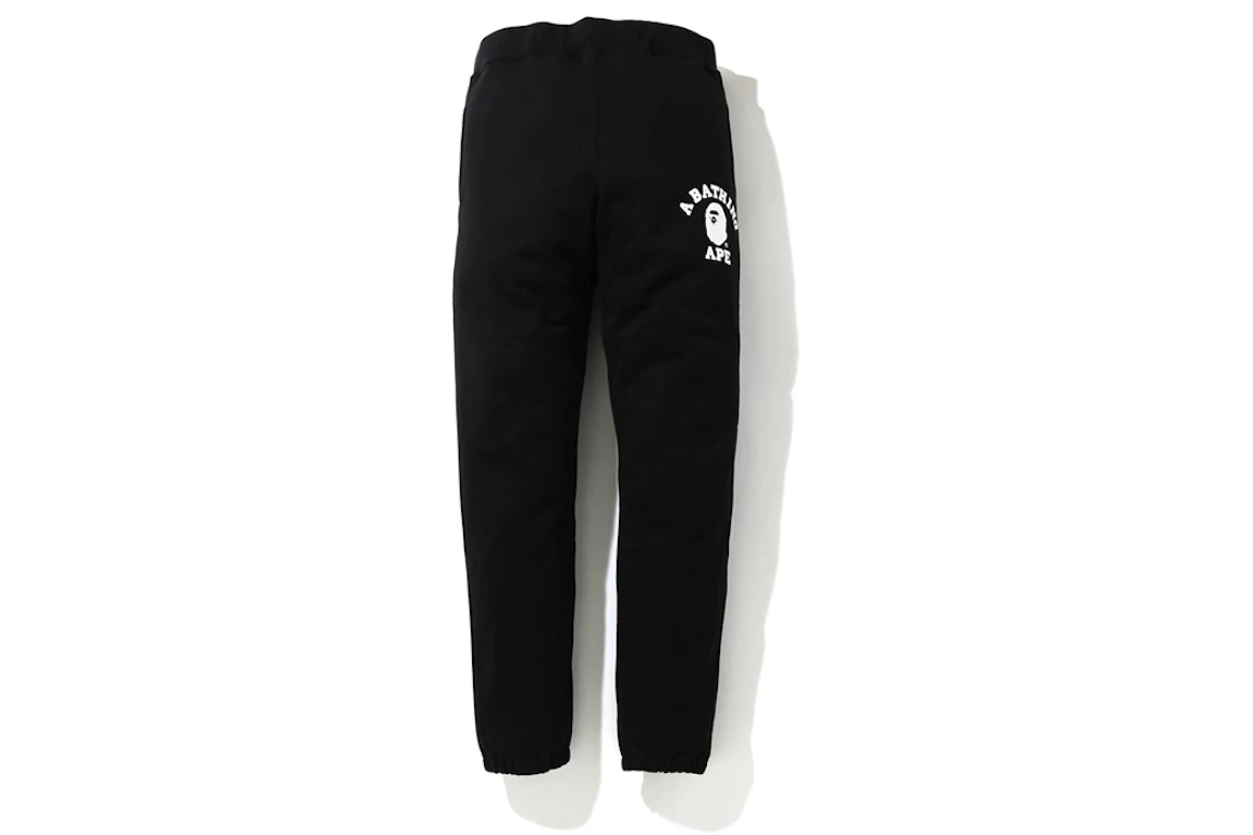 BAPE Classic College Slim Sweat Pants Black