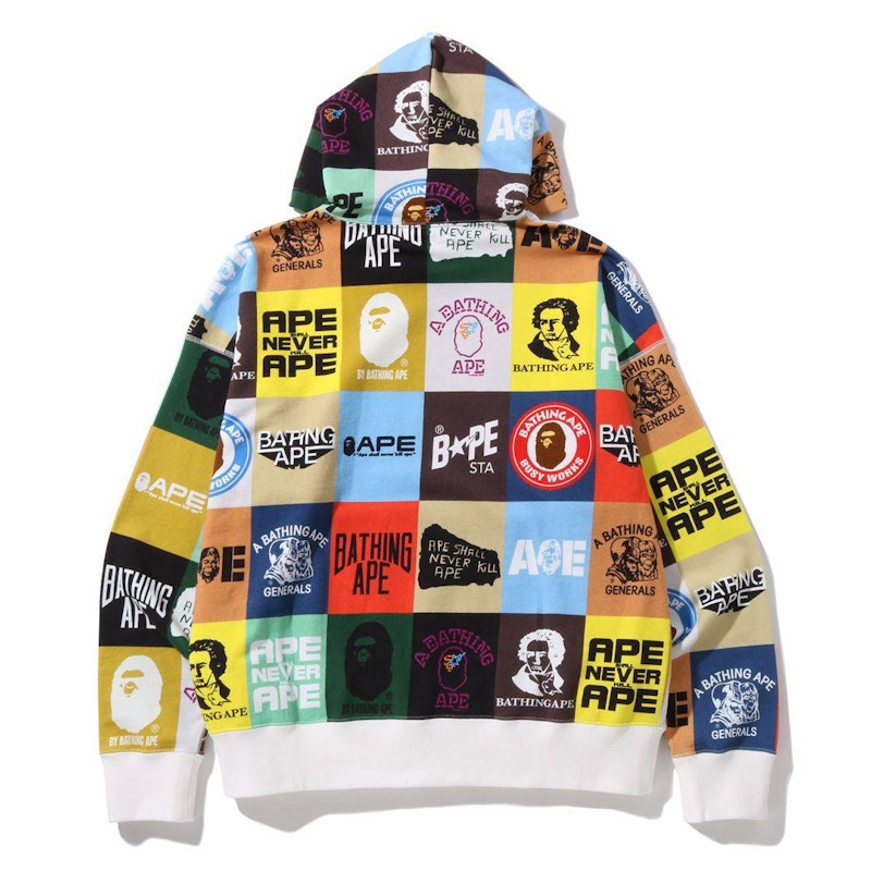 BAPE Classic Logo Loose Fit Pullover Hoodie Multi Men s SS22 US