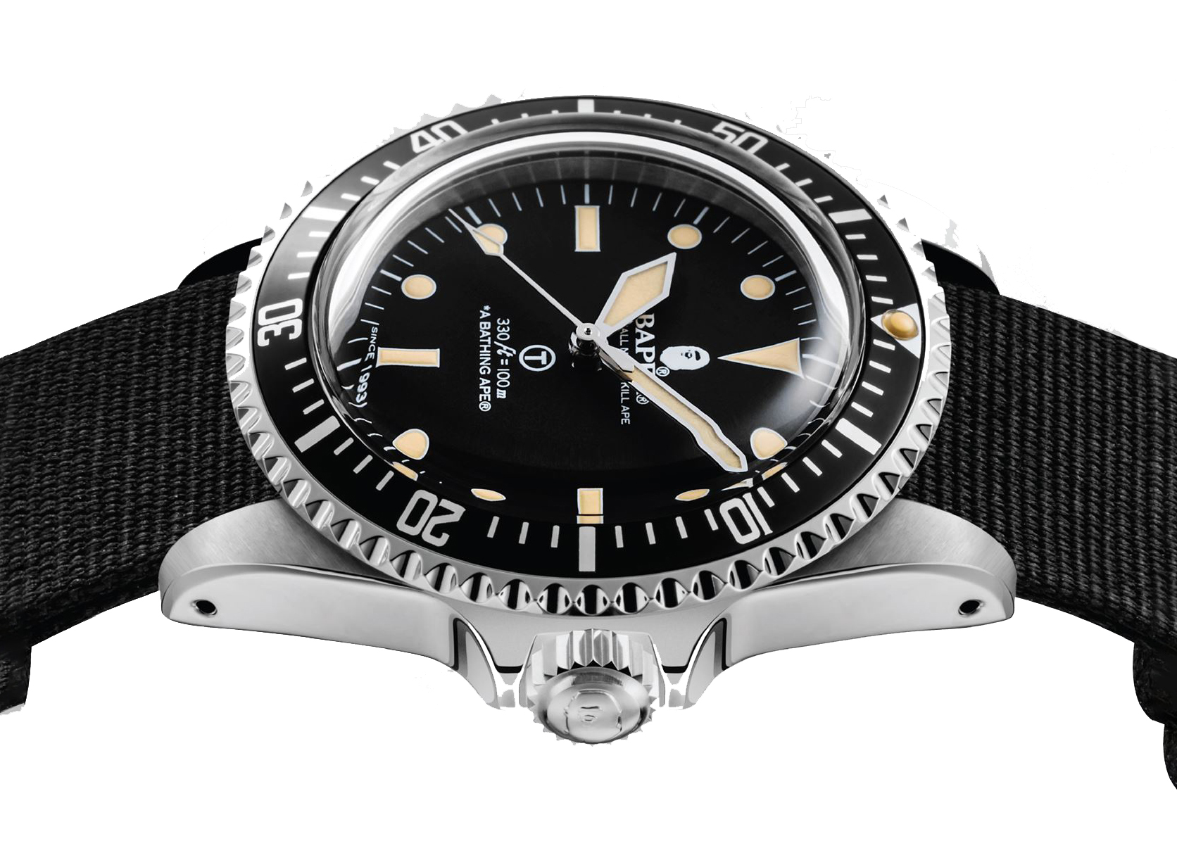 BAPE Classic Type 1 NATO BAPEX Watch (SS21) Silver Men's - SS21 - US