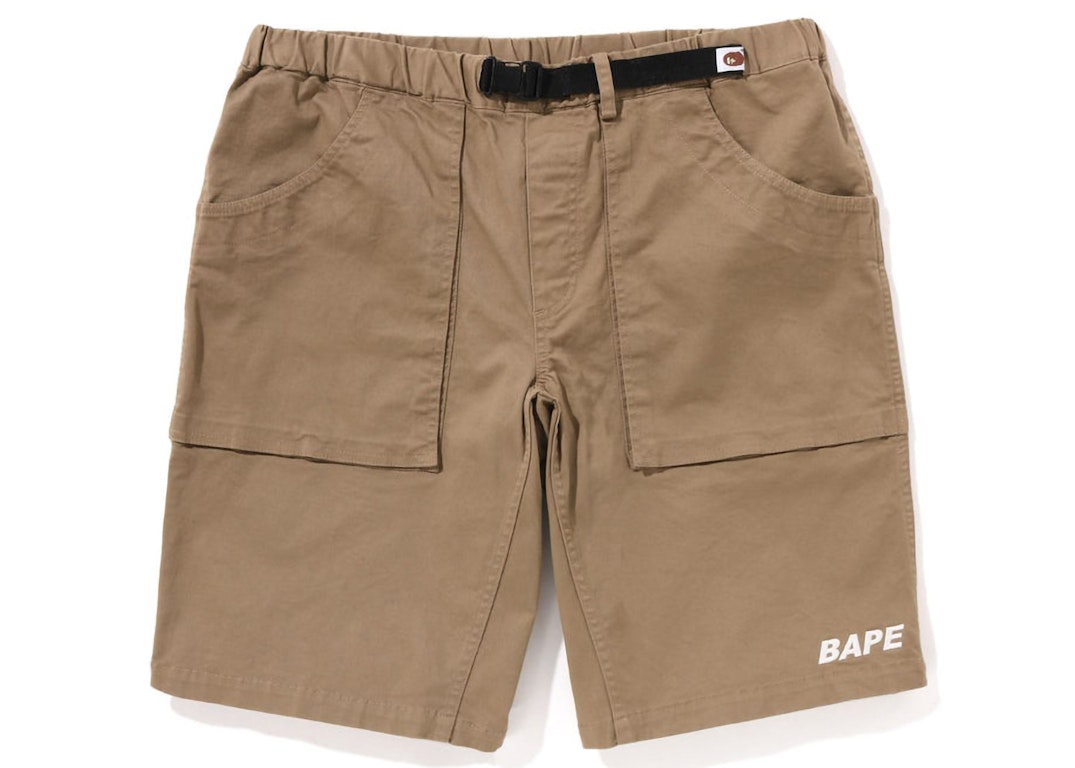 Pre-owned Bape Climbing Shorts (ss23) Beige