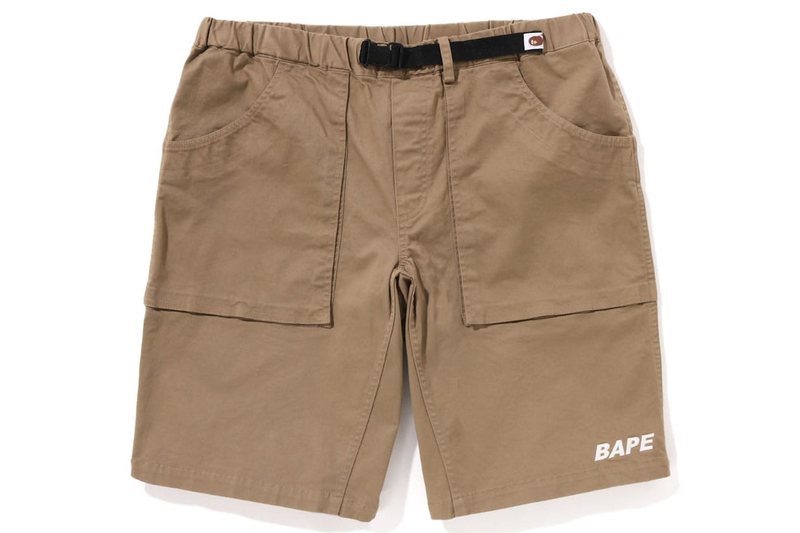 Pre-owned Bape Climbing Shorts (ss23) Beige