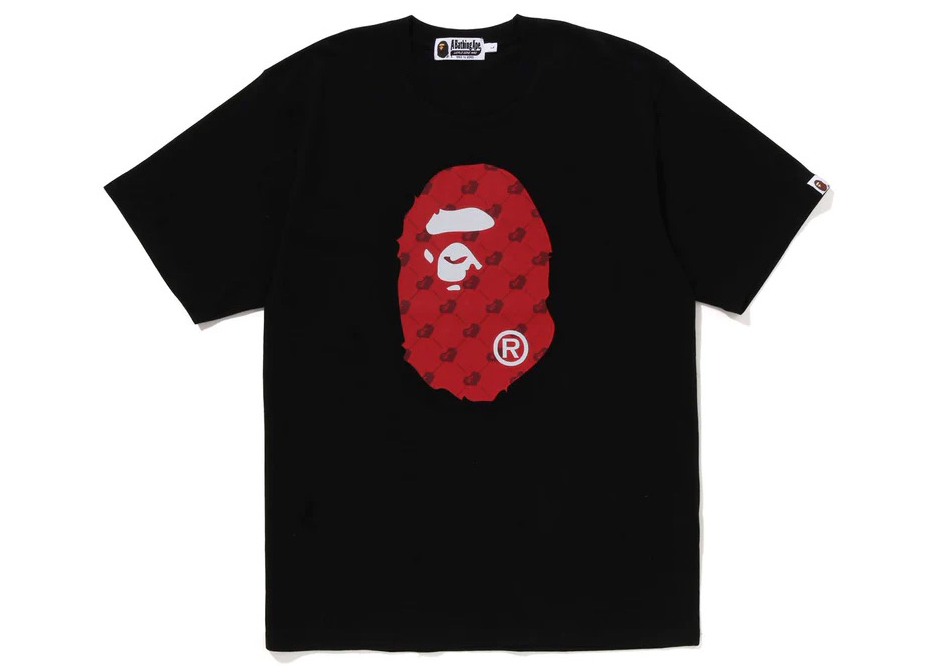 BAPE Cloud Head Monogram Big Ape Head Tee Black Men's - SS23 - US