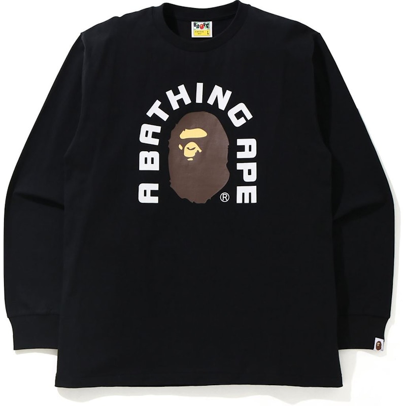 BAPE College 2020 L/S Tee Black Men's - SS21 - US