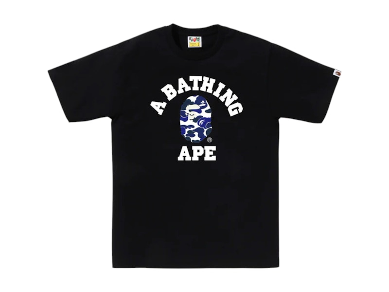 Pre-owned Bape Men's College C Tee Shirt (jp Online Exclusive) In Black