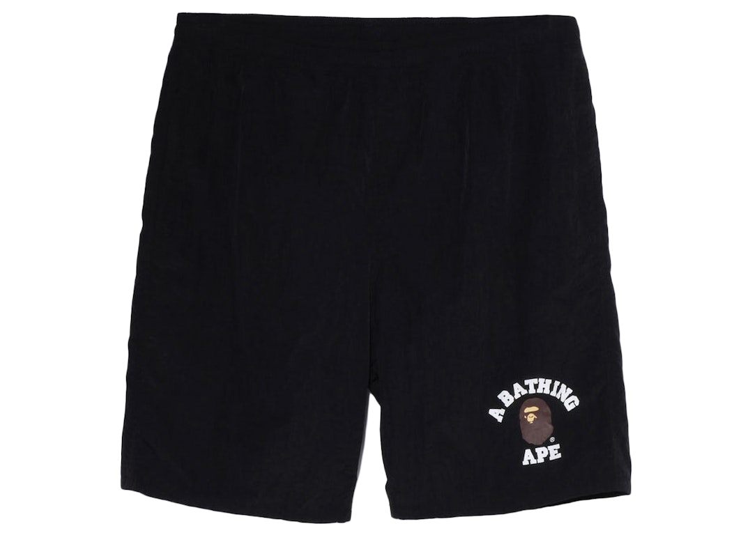 Pre-owned Bape College Beach Online Exclusive Shorts Black