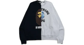 BAPE College & By Bathing Loose Fit Crewneck Navy
