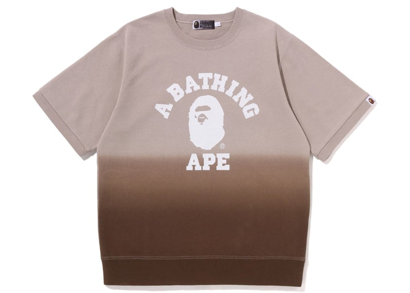 BAPE College Gradation S/S Sweat Crewneck Brown 男士- SS23 - TW