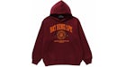BAPE College Graphic Pullover Hoodie Burgundy