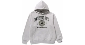 BAPE College Graphic Pullover Hoodie Gray