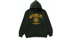 BAPE College Graphic Pullover Hoodie Green
