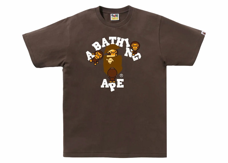 BAPE College Milo Tee Brown Men's - FW23 - US