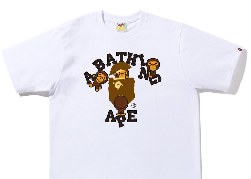 BAPE College Milo Tee (FW22) White Men's - FW22 - US