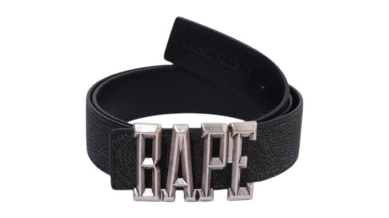 BAPE College Monogram Reversible Belt Black Men's - SS26 - US