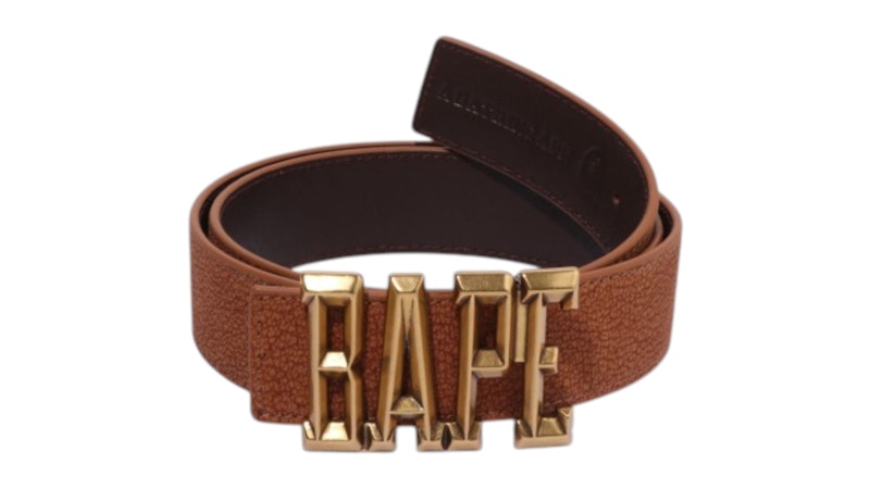 BAPE College Monogram Reversible Belt Sorrel メンズ - SS26 - JP