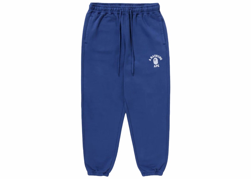 BAPE College One Point Overdye Pantaloni Blu