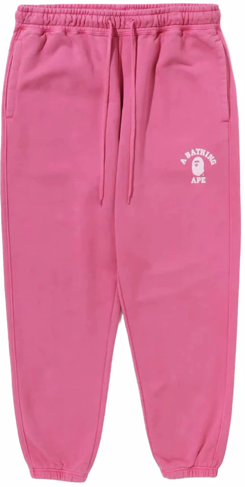 BAPE College One Point Overdye Pants Pink Men's - FW23 - US