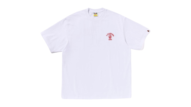 BAPE College One Point Relaxed Fit Tee White
