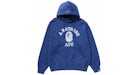 BAPE College Overdye Pullover Hoodie Blue