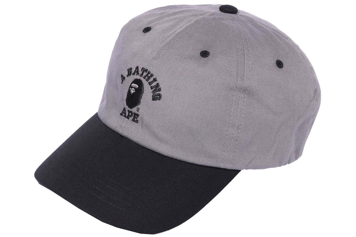 Pre-owned Bape College Panel Cap (ss22) Gray