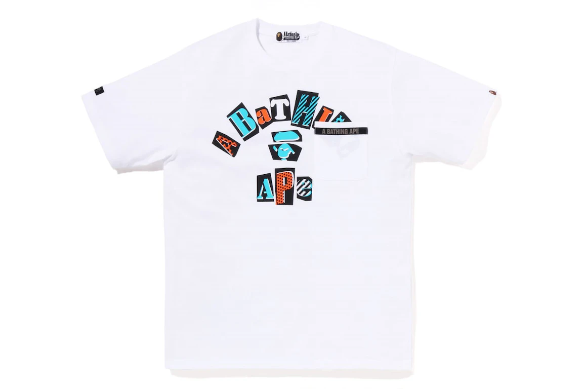 BAPE College Pocket Tee White