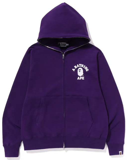 Purple Brand Hoodie Collegiate Zip Up Hoodie P460-HDCC124
