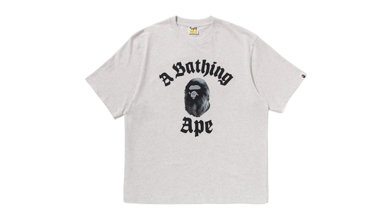 BAPE College Relaxed Fit II Tee Gray