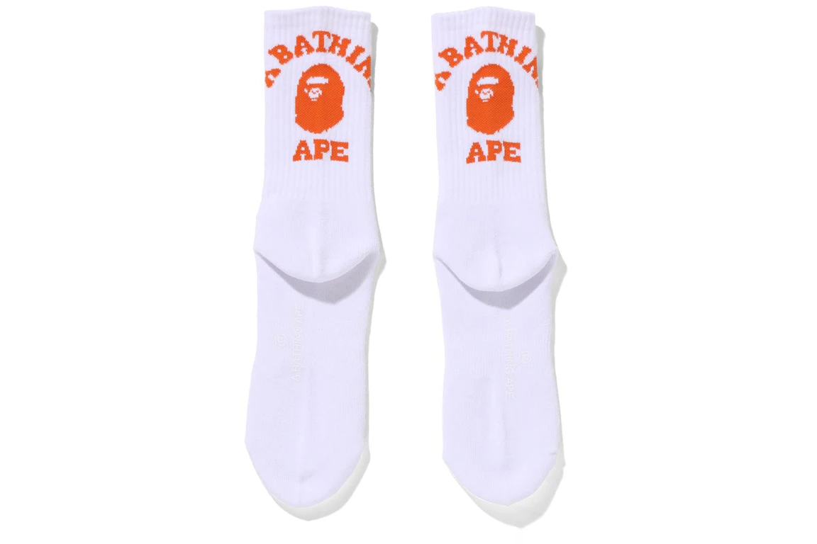 BAPE College Socks (FW21) Orange