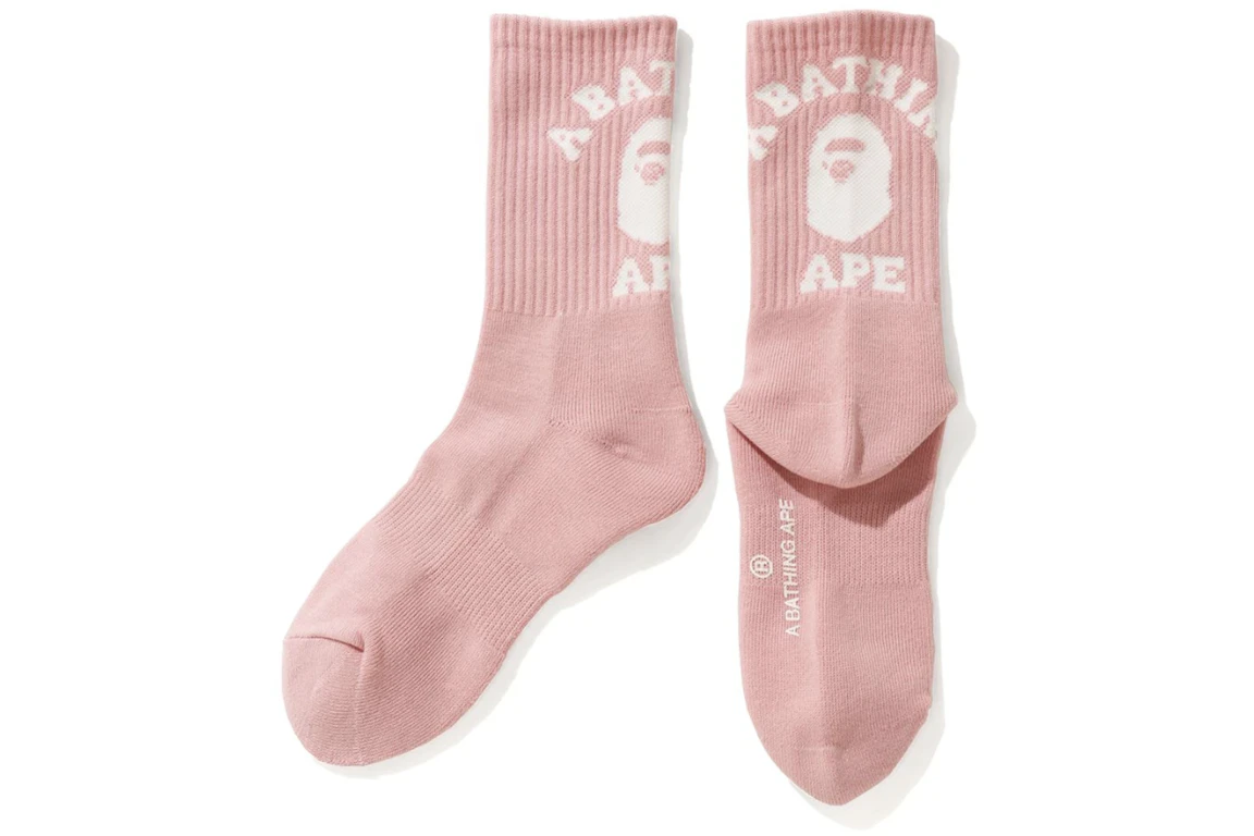 BAPE College Socks (SS20) Pink