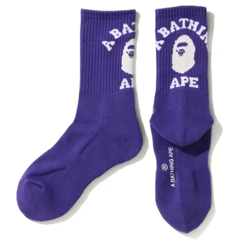 BAPE College Socken (SS20) Violett