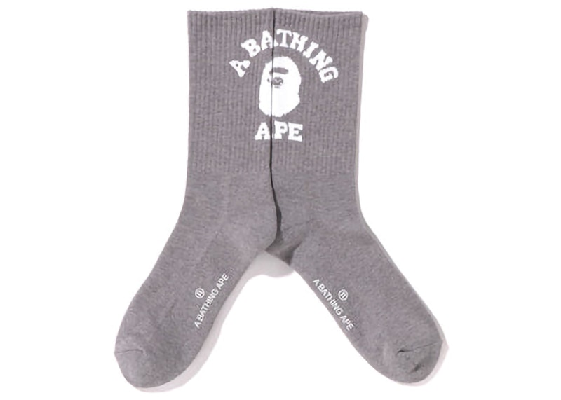 BAPE College Socks (SS22) Grey