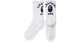 BAPE College Socks White/Navy
