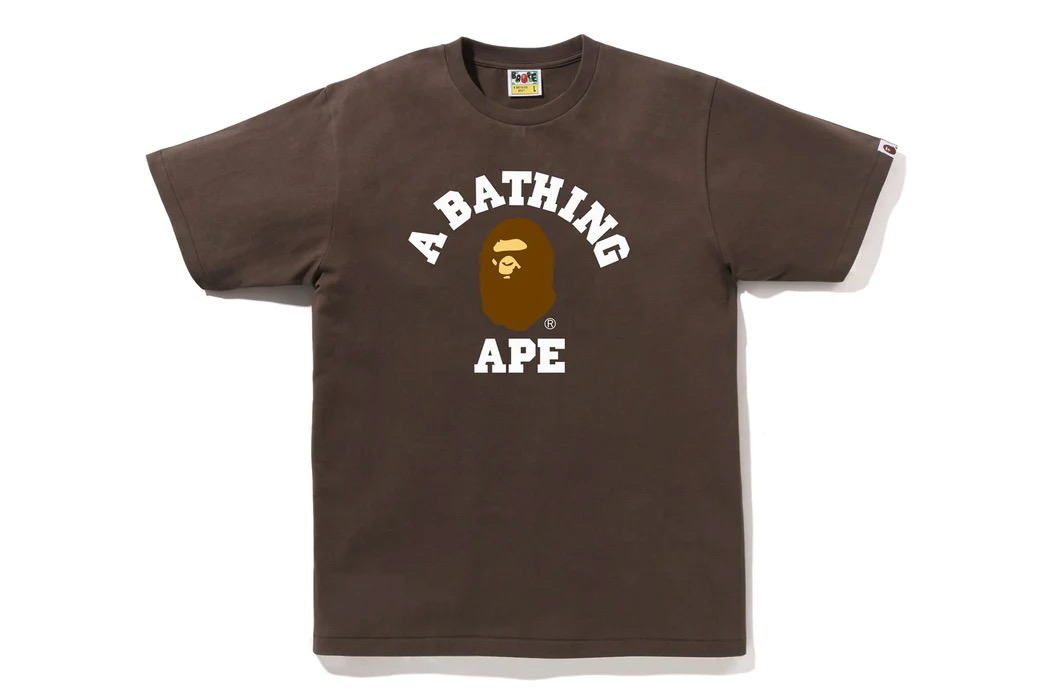 Bape flame sale college tee