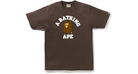 Bape College T恤棕色