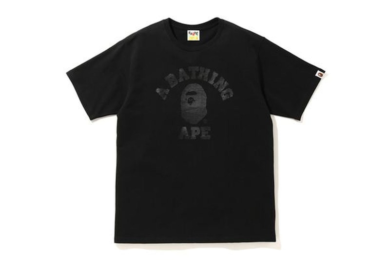 BAPE x Black Eye Patch College Tee Black Men's - SS24 - US