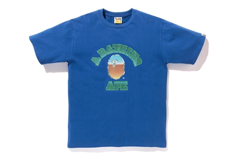 BAPE College Tee (SS19) Blue