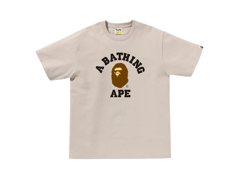 BAPE College Tee (SS25) Beige