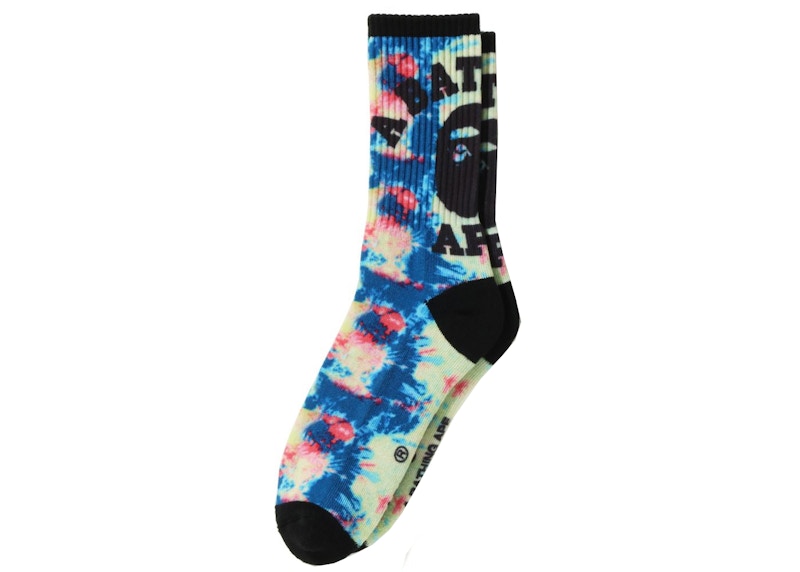 BAPE College Tie Dye Socks