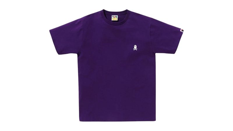 BAPE Color Ape Crossbone One Point Tee Purple Men's - SS25 - US