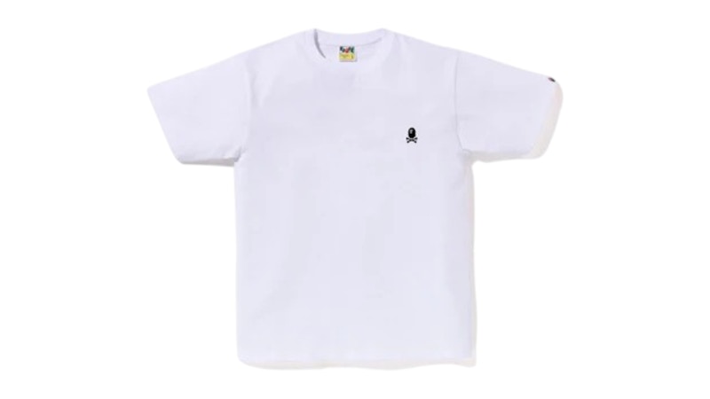 BAPE Color Ape Crossbone One Point Tee White