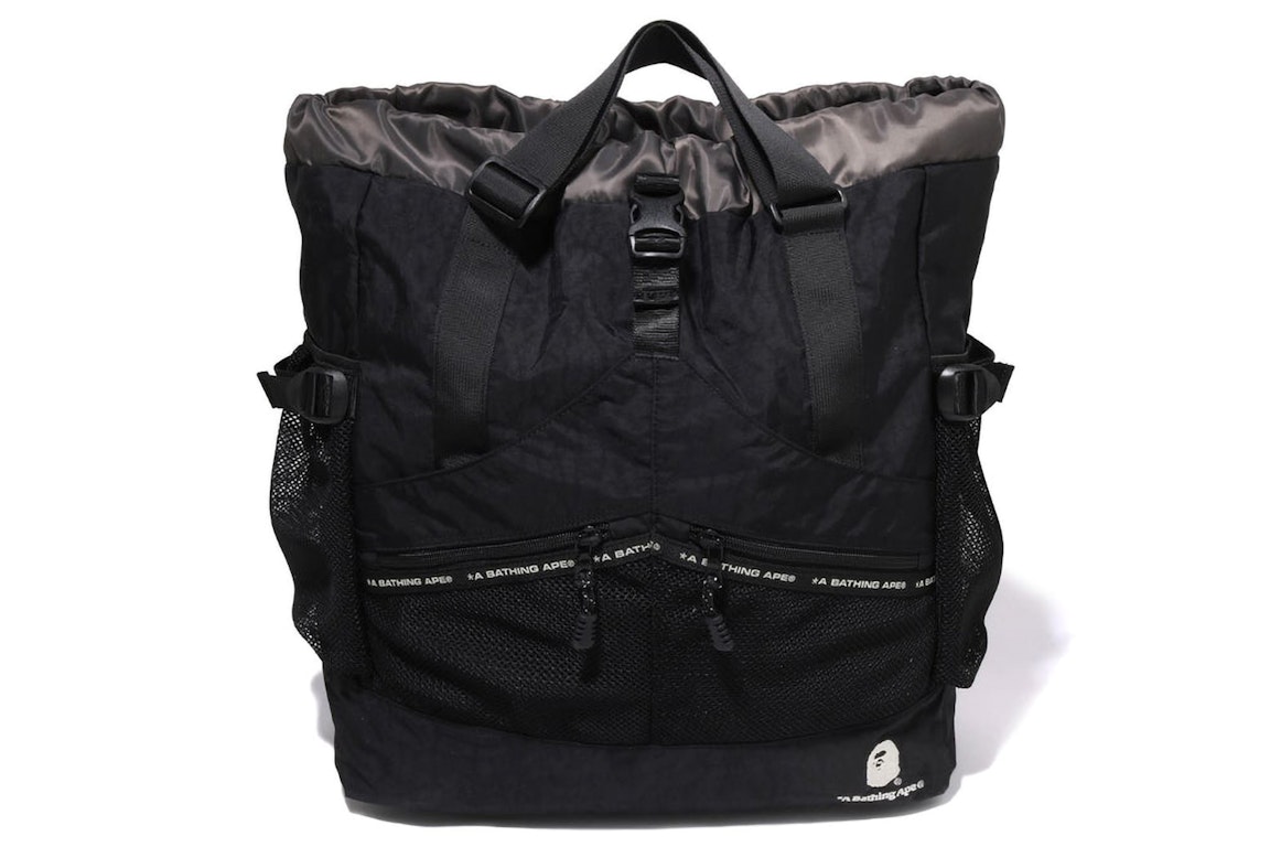 Pre-owned Bape Color Block Multi Bag Black