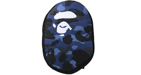 BAPE Color Camo Ape Head Cushion Navy