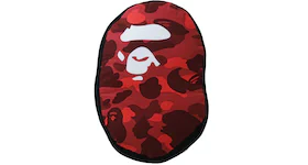 BAPE Color Camo Ape Head Cushion Red