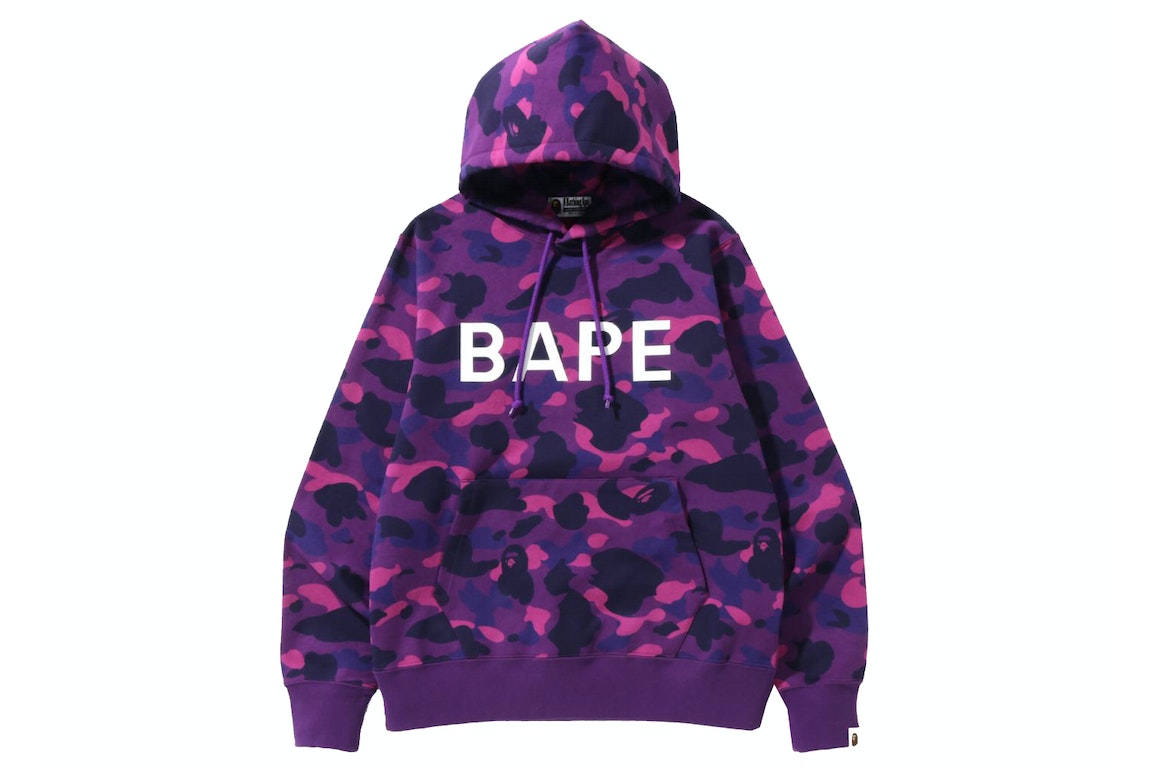 Pre-owned Bape Color Camo  Pullover Hoodie (ss22) Purple