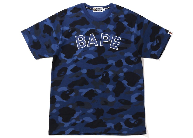 Blue bape hotsell t shirt