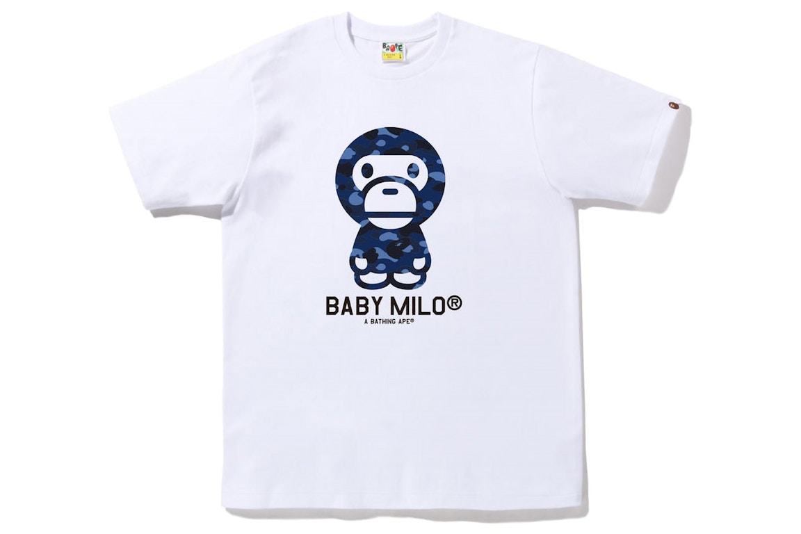 Click to view more detailed imagery on our partner's website Pre-owned Bape Color Camo Baby Milo Tee (fw22) White Blue