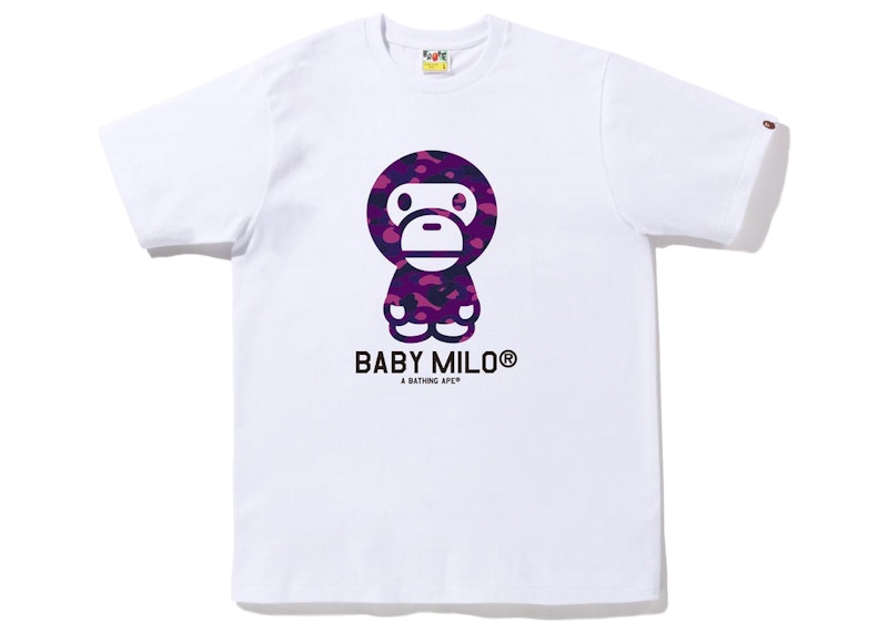 BAPE Liquid Camo Baby Milo Tee White/Pink