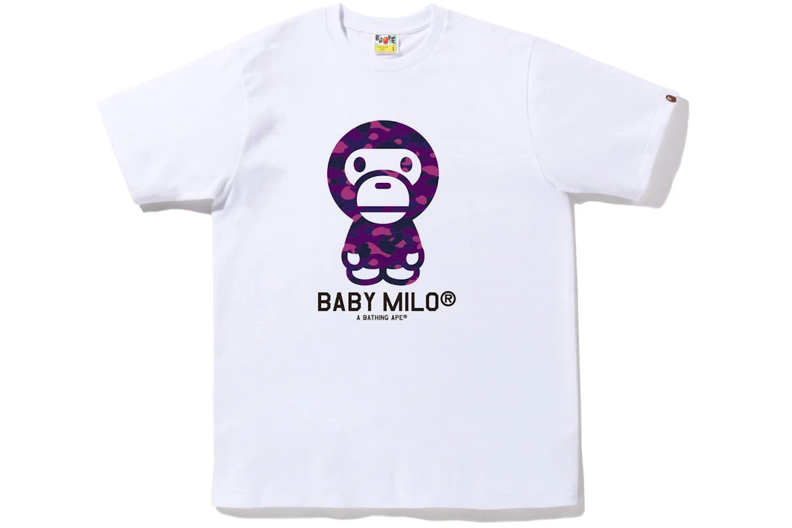 BAPE Color Camo Baby Milo Tee (FW22) White Purple