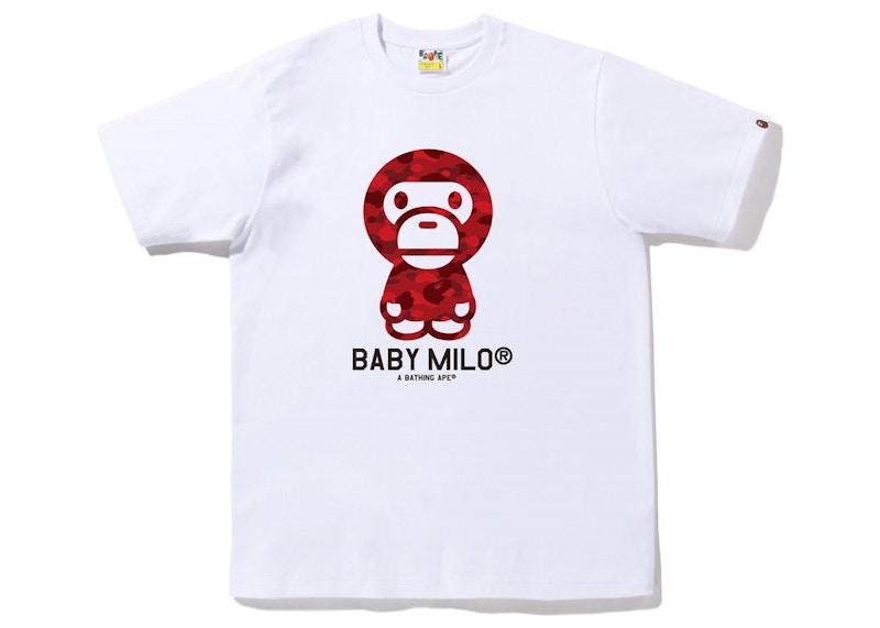 BAPE Color Camo Baby Milo Tee (SS23) White Red
