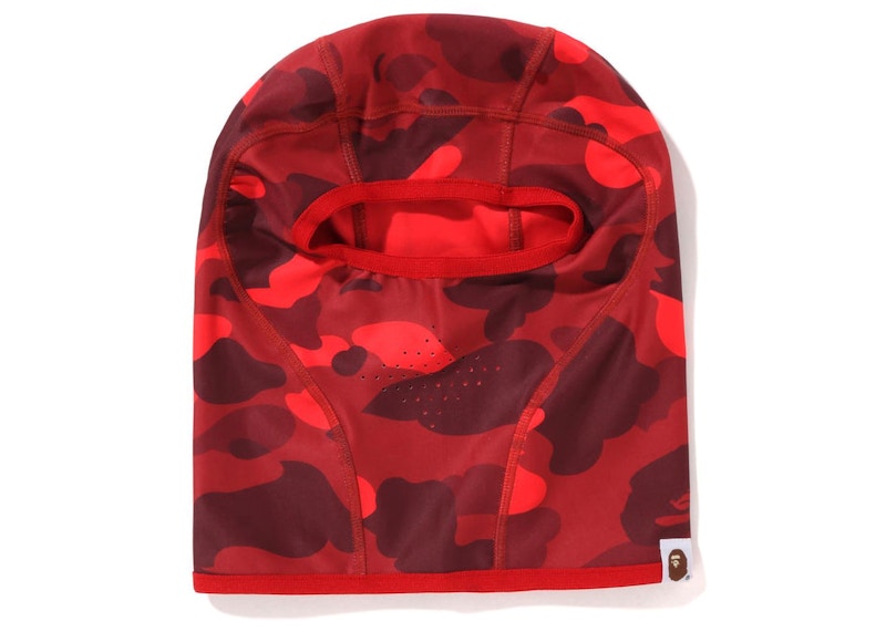 BAPE Color Camo Balaclava Red