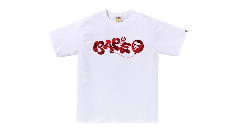 BAPE Color Camo Balloon Tee White/Red